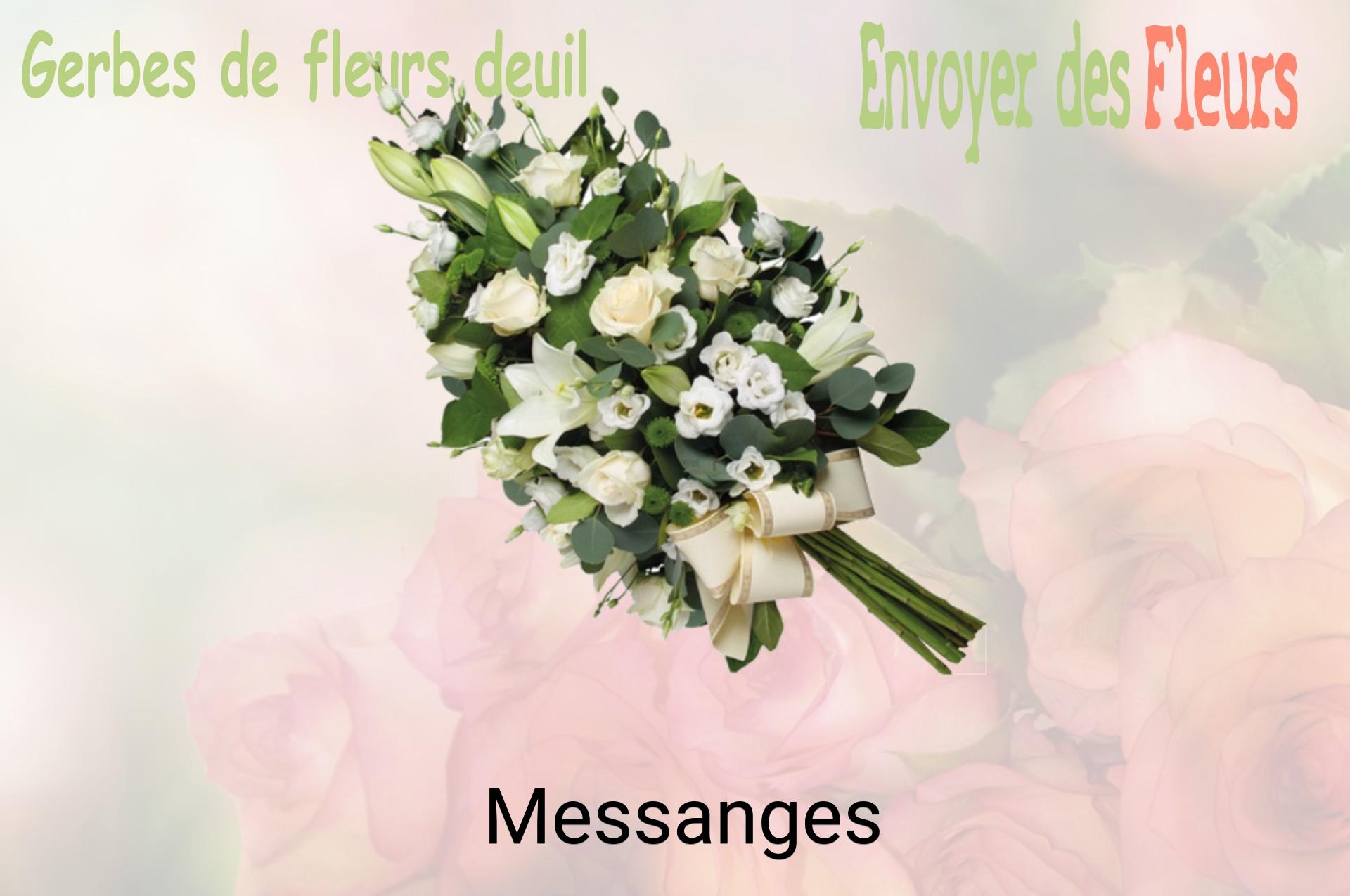 Gerbe de fleurs de deuil livrée à Messanges